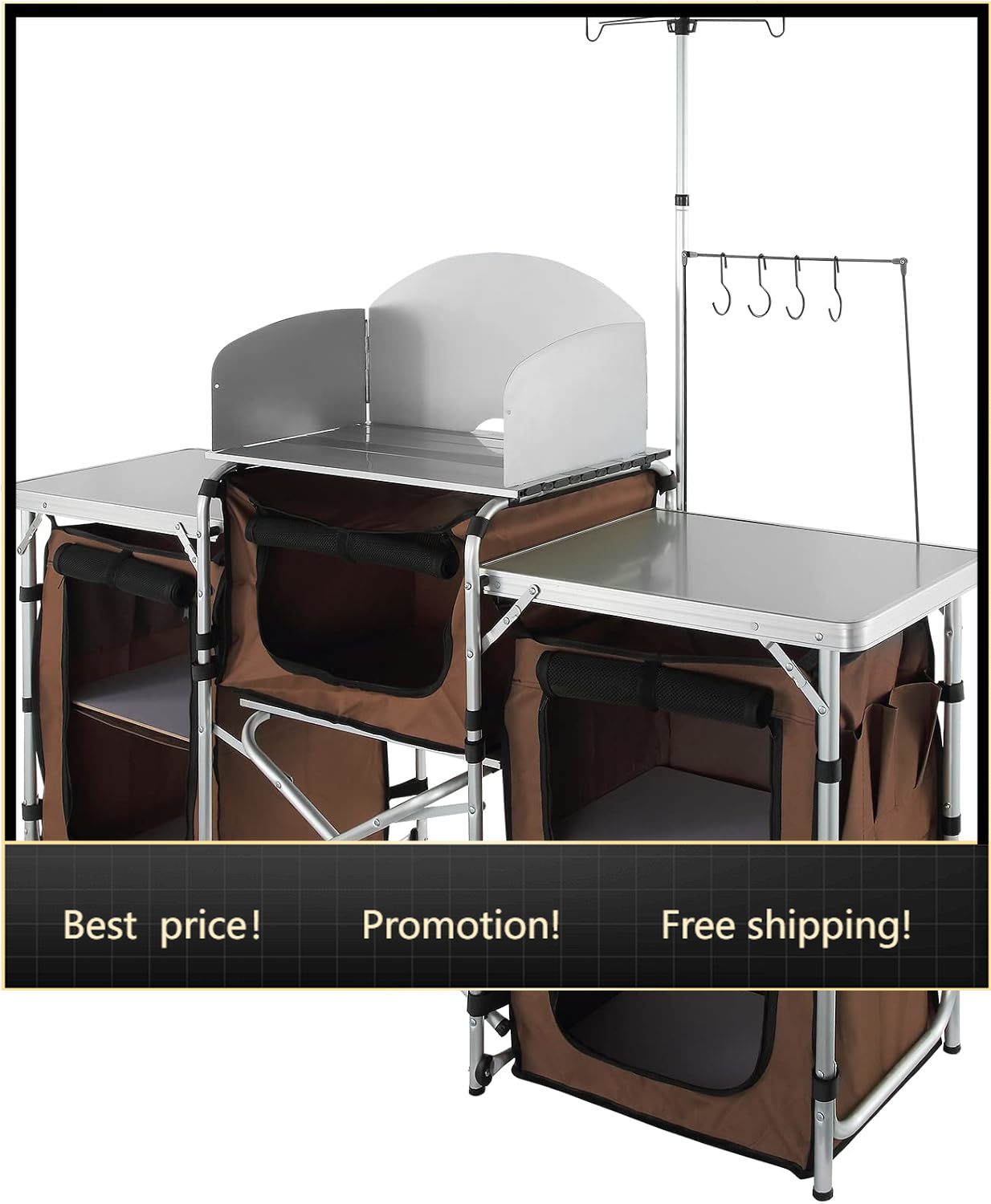 Camping Cooking Cupboard - طاولة مطبخ للتخييم، طاولة طهي خارجية