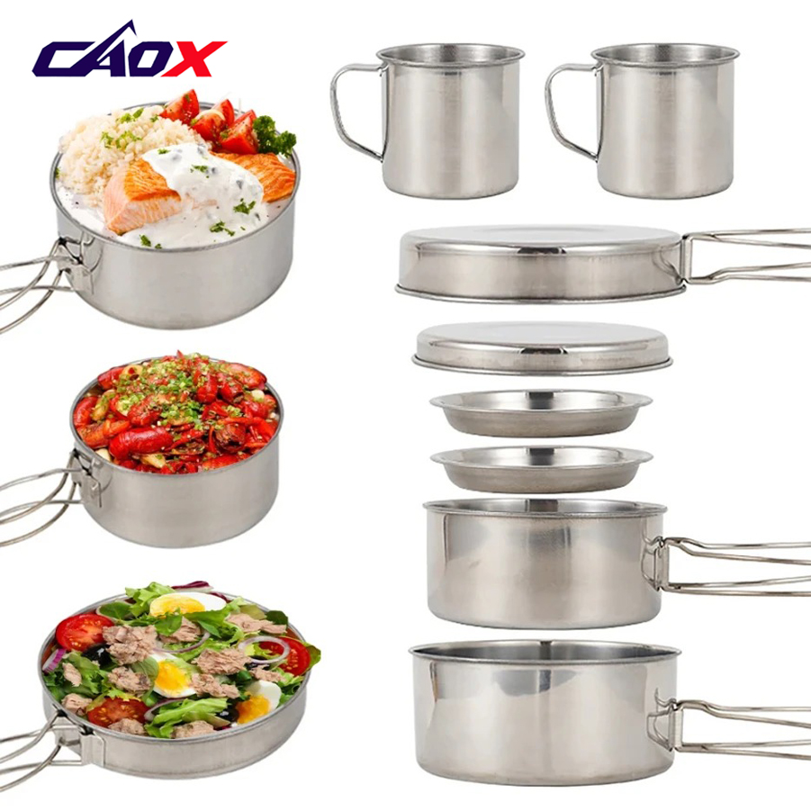 Camping Cooking Essentials - طقم أواني طهي للتخييم من CAOX