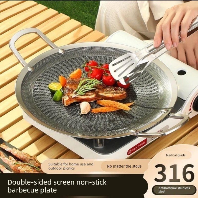 Camping Cooking Grill - مقلاة شواء متعددة الوظائف من الفولاذ