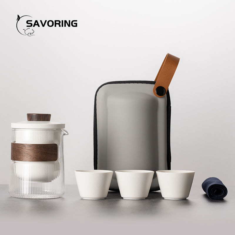 Camping Cooking Pan Set - بسيطة الصينية طقم شاي سيراميك 1