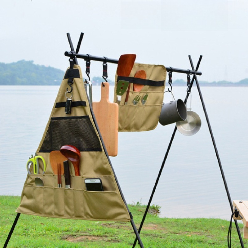 Camping Cooking Utensil Bag - منظم تخزين أدوات المطبخ للتخييم، حقيبة