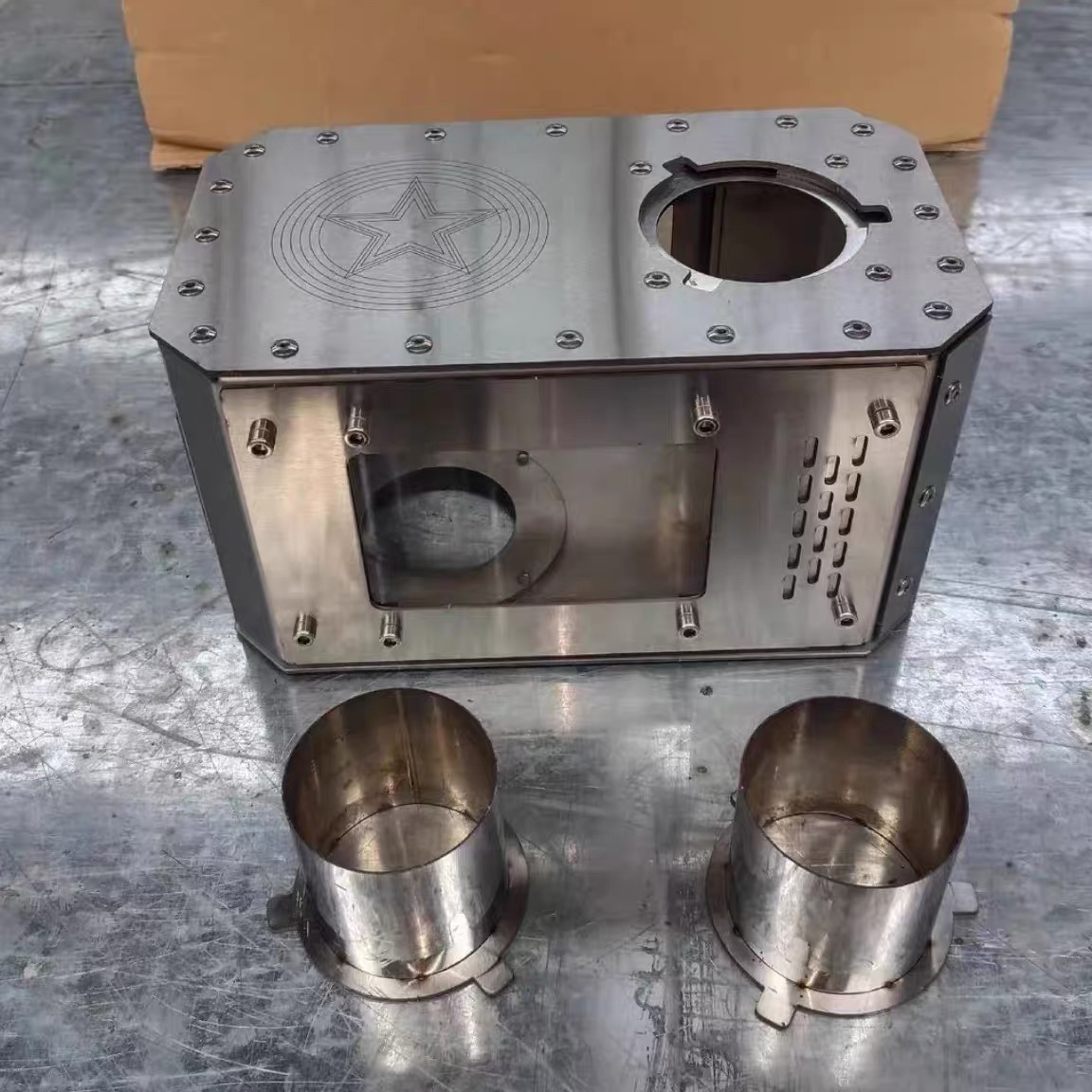 Camping Cooking Fire Stove - التخييم موقد الحطب مكافحة شرارة المريخ