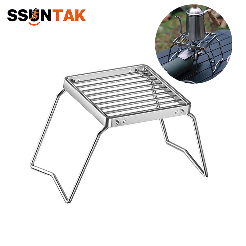 Camping Cooking Fire Stove - حامل شواية قابل للطي من الفولاذ
