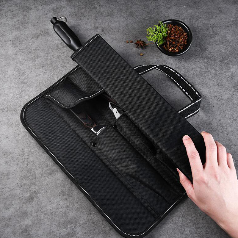 Camping Cooking Utensil Bag - حقيبة سكاكين متعددة الجيوب من قماش