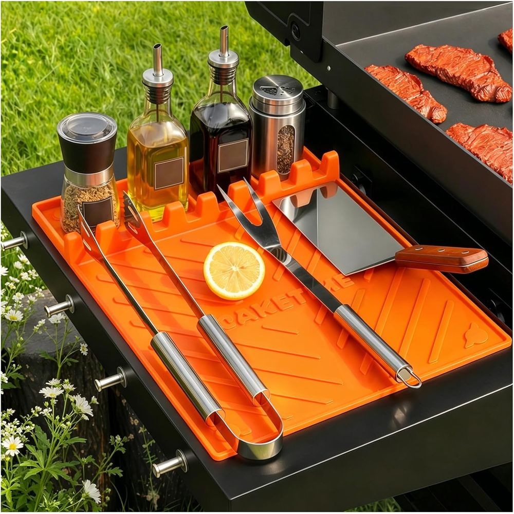 Camping Cooking Grill - حصائر شواء سيليكون أو ملحقات الشواء،