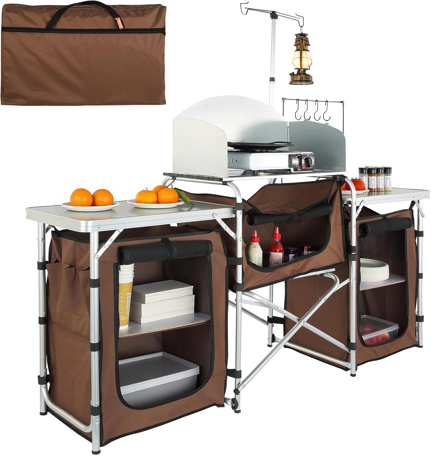 طاولة مطبخ للتخييم، طاولة طهي  - مراجعة Camping Cooking Cupboard وسعره