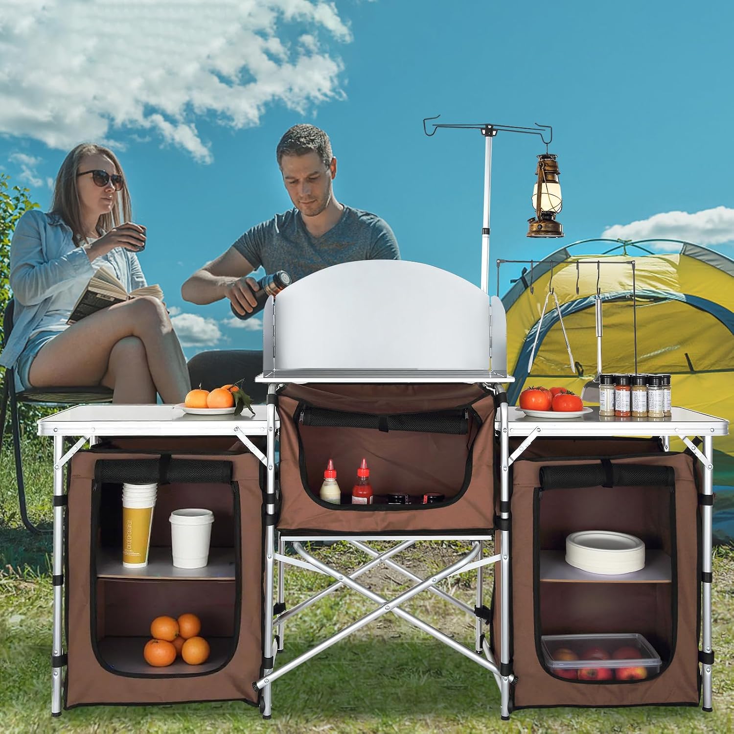 طاولة مطبخ للتخييم، طاولة طهي  - مراجعة Camping Cooking Cupboard وسعره