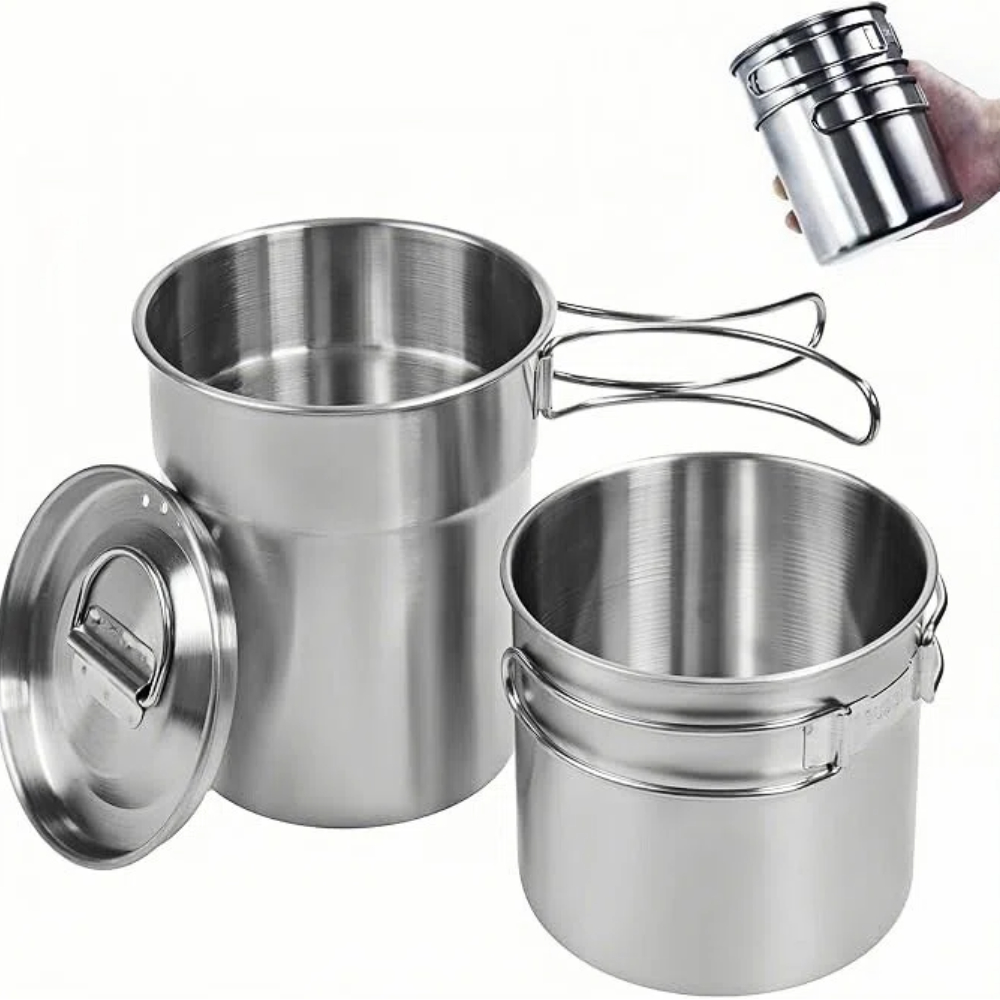 أكواب قابلة للطي للتخييم، أوان - مراجعة Camping Cooking Food وسعره