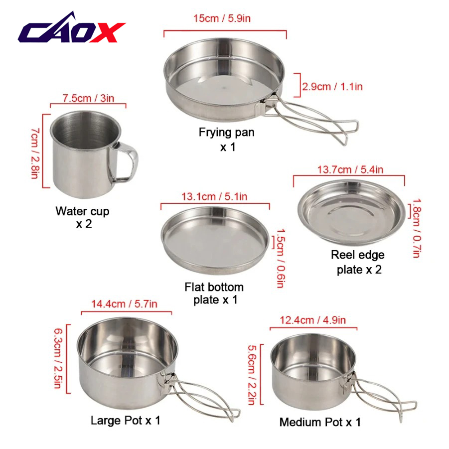 طقم أواني طهي للتخييم من CAOX  - مراجعة Camping Cooking Essentials وسعره