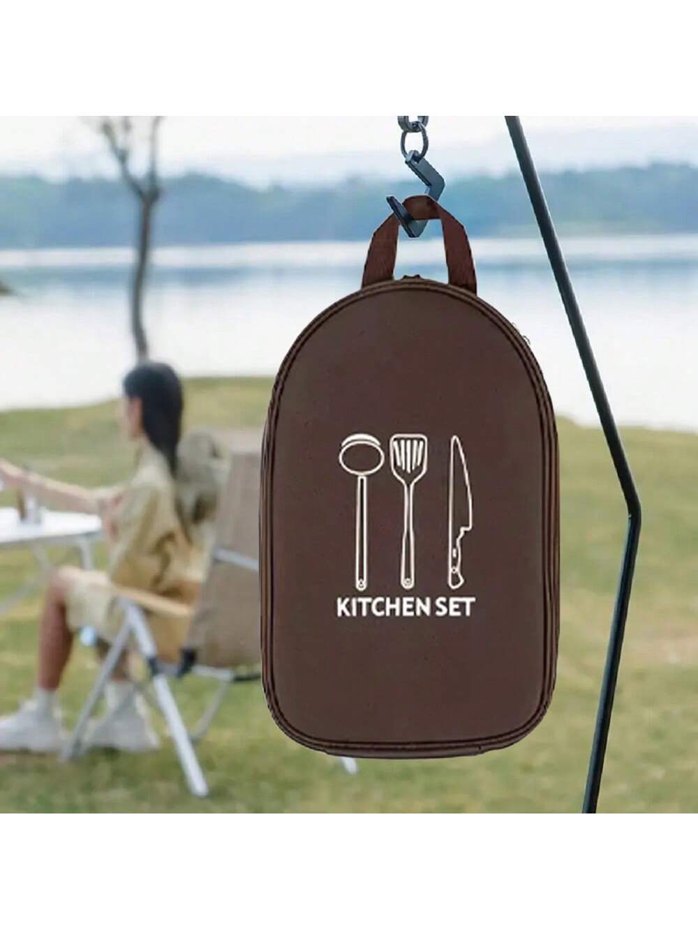 في الهواء الطلق التخييم تجهيزا - مراجعة Camping Cooking Utensil Bag وسعره