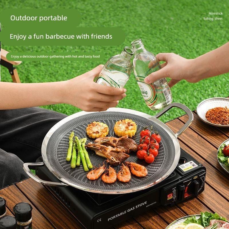 مقلاة شواء متعددة الوظائف من ا - مراجعة Camping Cooking Grill وسعره