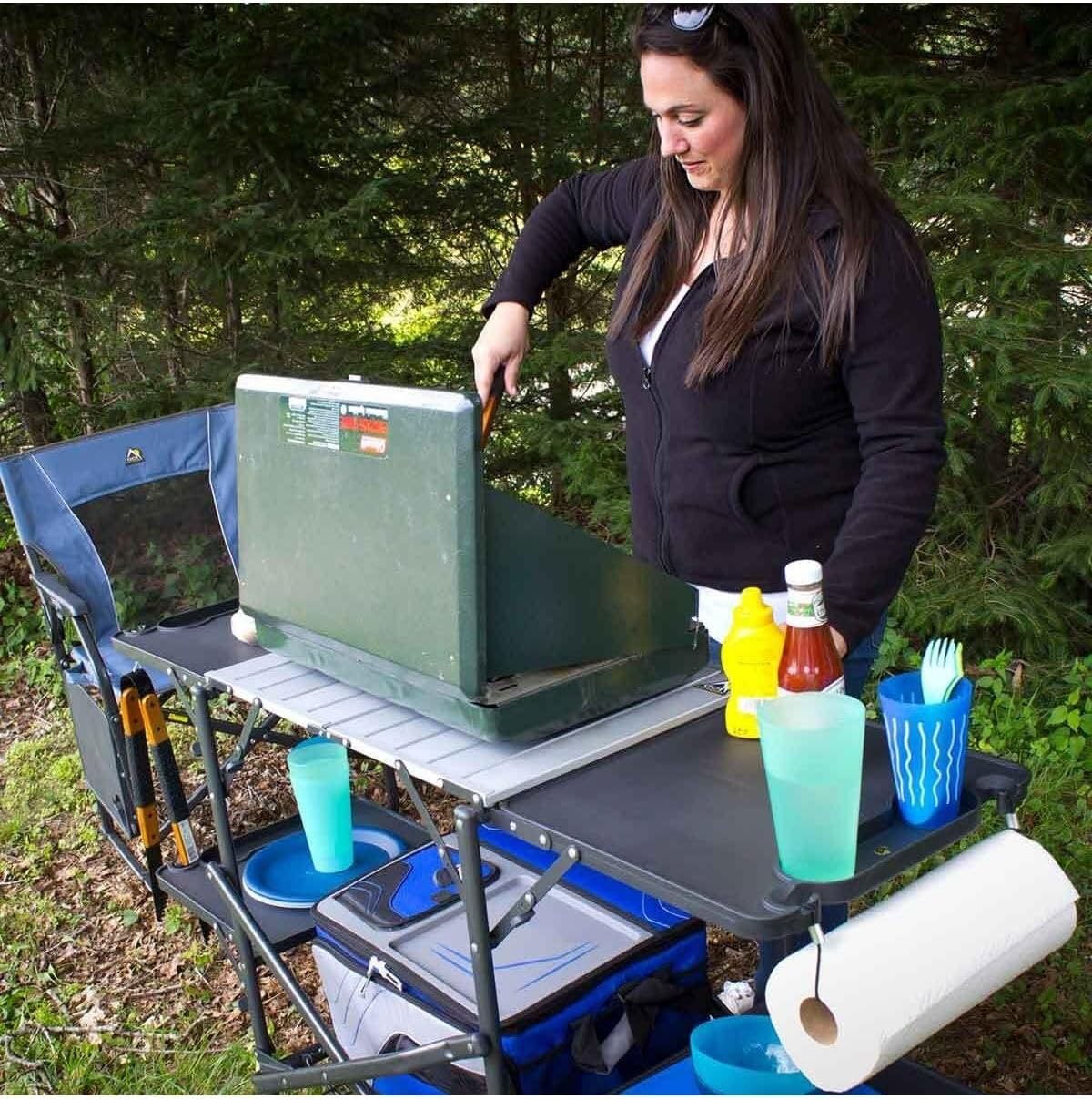 طاولة مطبخ محمولة قابلة للطي م - مراجعة Camping Cooking Top وسعره