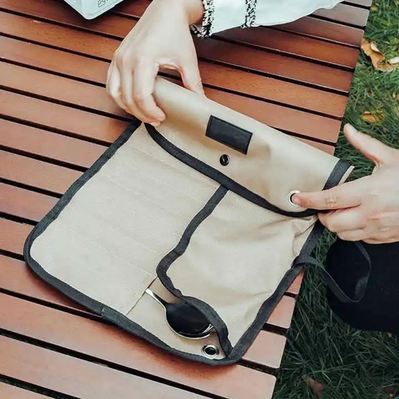 حقيبة تخزين أدوات المائدة المح - مراجعة Camping Cooking Utensil Bag وسعره