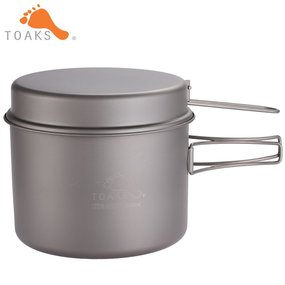 TOAKS طقم حلل استانلس ستيل خفي - مراجعة Camping Cooking Pan Set وسعره