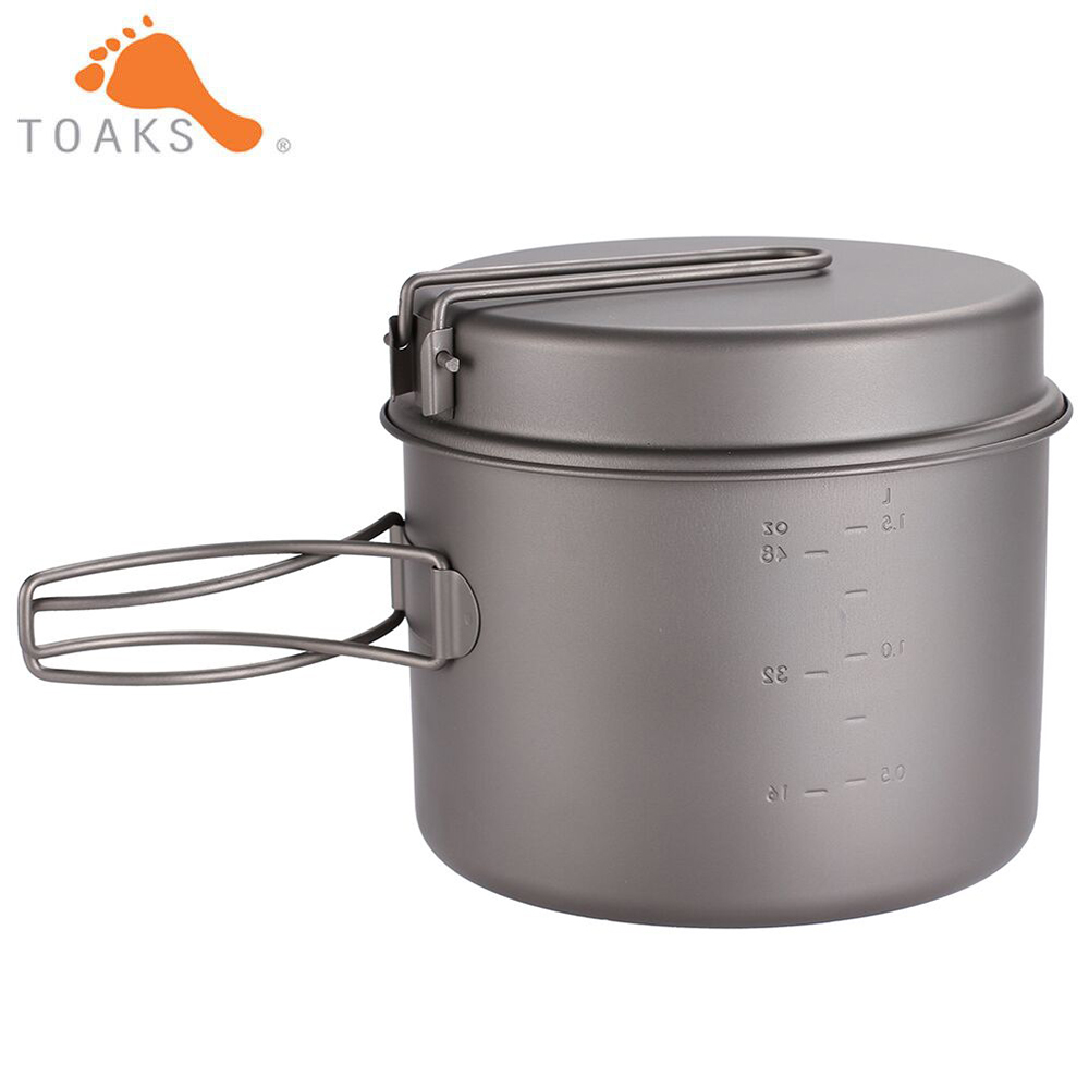 TOAKS طقم حلل استانلس ستيل خفي - مراجعة Camping Cooking Pan Set وسعره