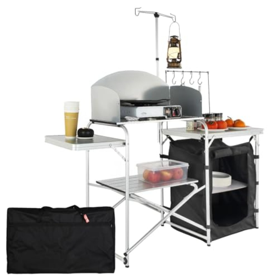 طاولة مطبخ للتخييم، طاولة طهي  - مراجعة Camping Cooking Cupboard وسعره
