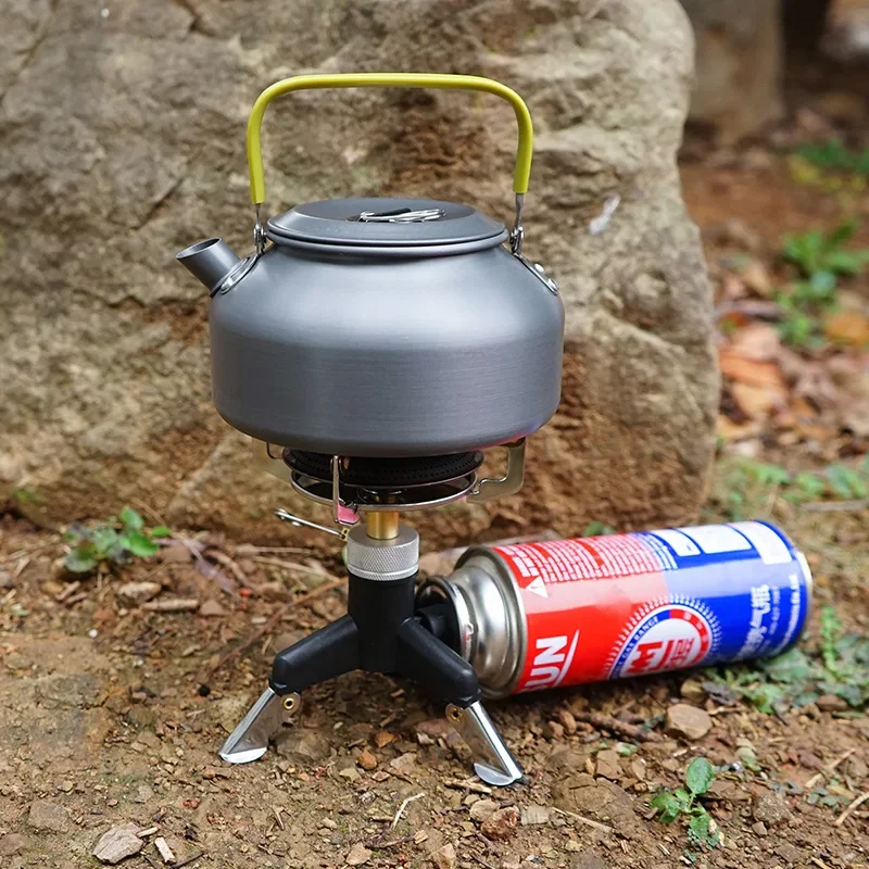 موصل محول موقد غاز محمول للتخي - مراجعة Camping Cooking Gas Stove Portable Tool وسعره