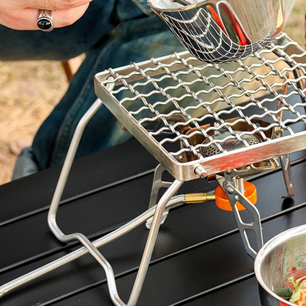 ABGG-BBQ للطي شواء شواء حامل ا - مراجعة Camp Grill Portable Folding وسعره
