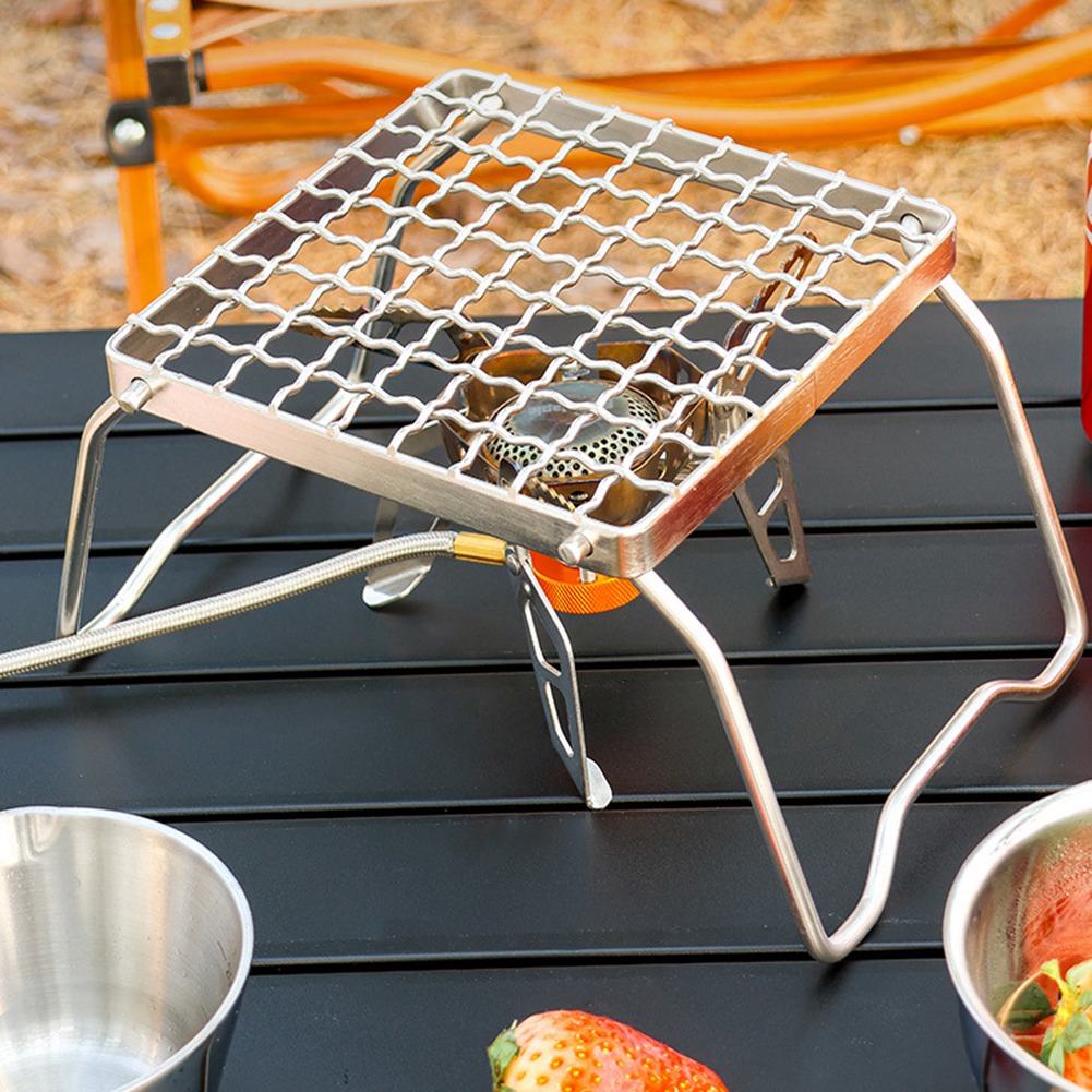 ABGG-BBQ للطي شواء شواء حامل ا - مراجعة Camp Grill Portable Folding وسعره