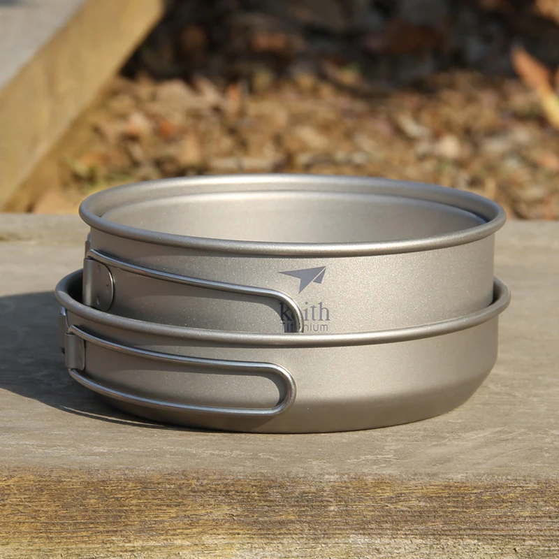 كيث 3 قطعة تجهيزات المطابخ الت - مراجعة Camping Cooking Pan Set وسعره