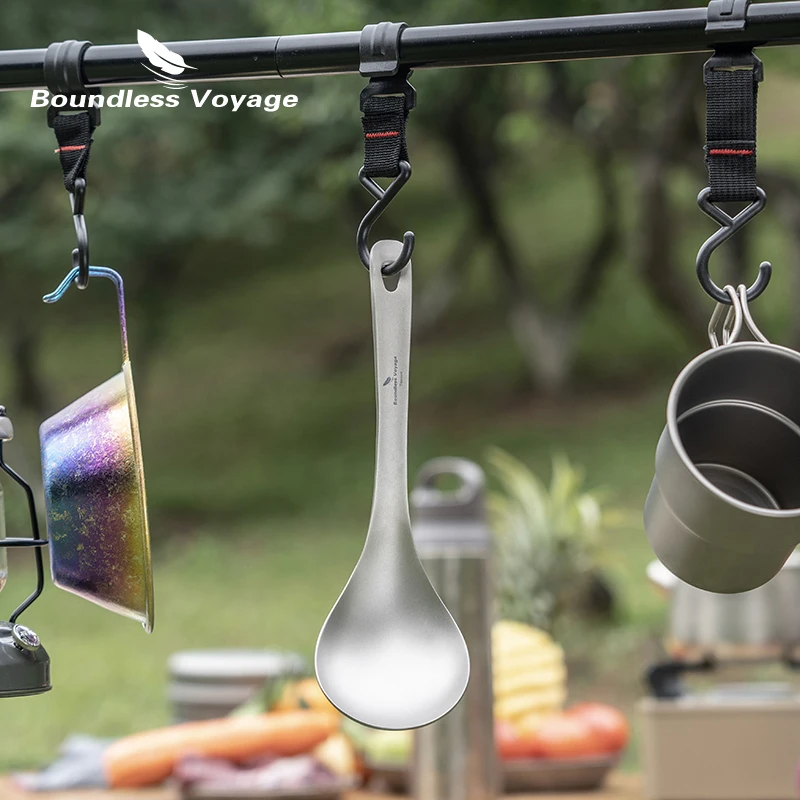 ملعقة حساء TA1 من التيتانيوم ل - مراجعة Camping Cooking Essentials وسعره