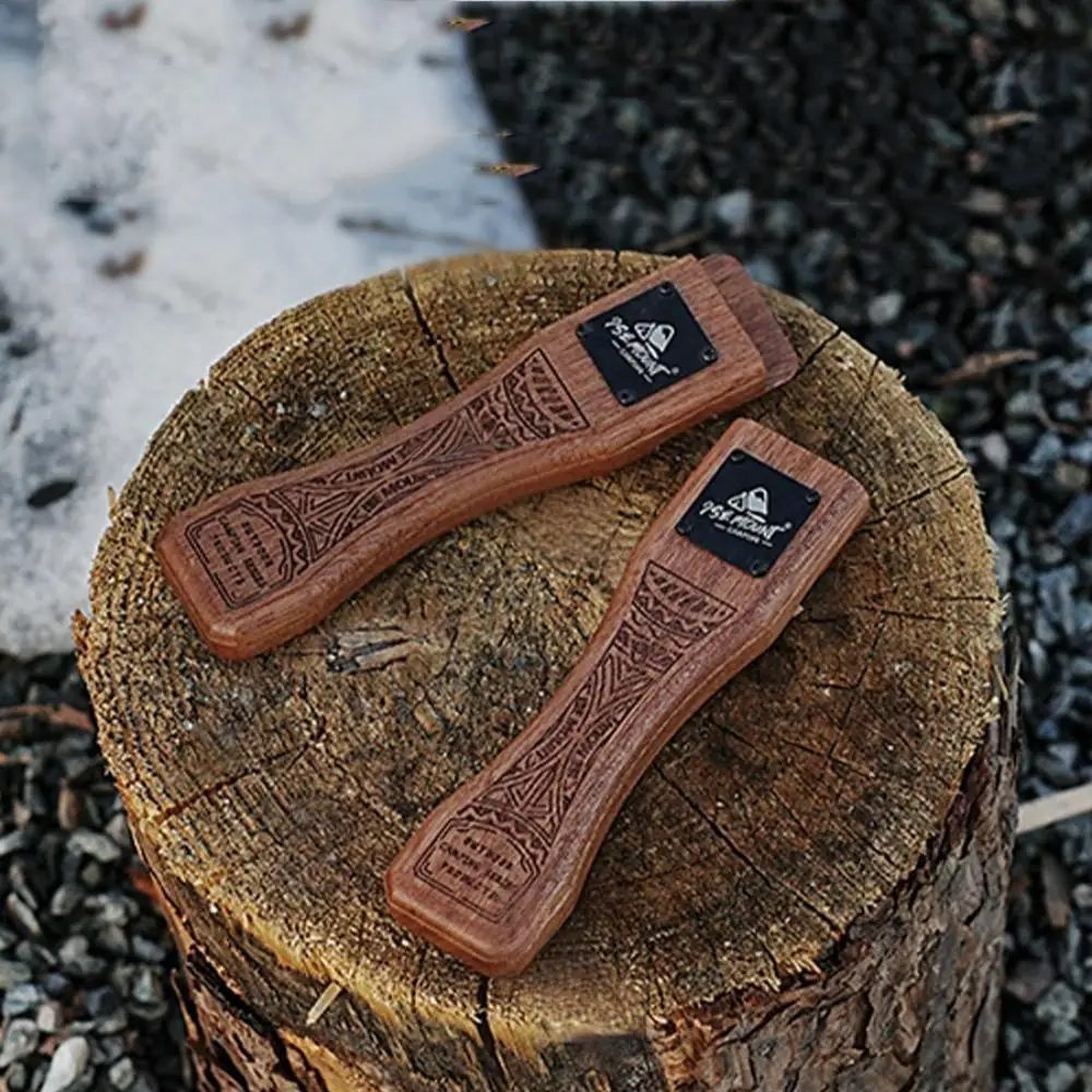 مقلاة شواء خشبية طبيعية للاستخ - مراجعة Camping Cooking Device وسعره