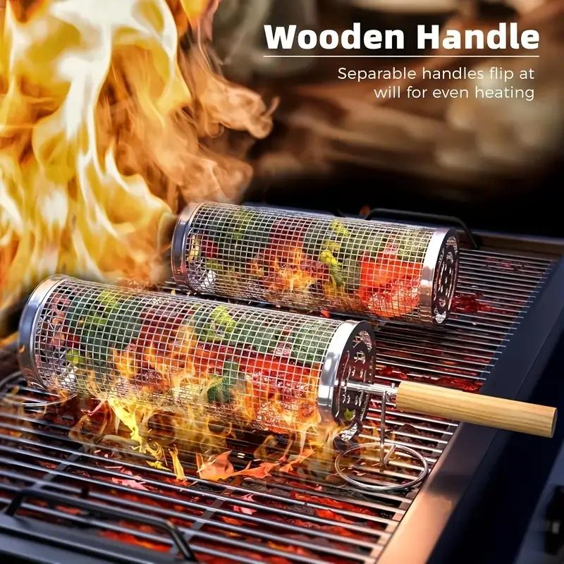 سلة شواء من الفولاذ المقاوم لل - مراجعة Camping Cooking Grill وسعره