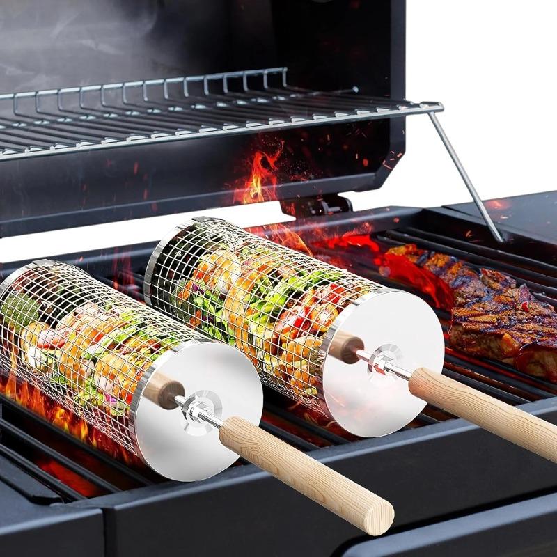 سلة شواء من الفولاذ المقاوم لل - مراجعة Camping Cooking Grill وسعره