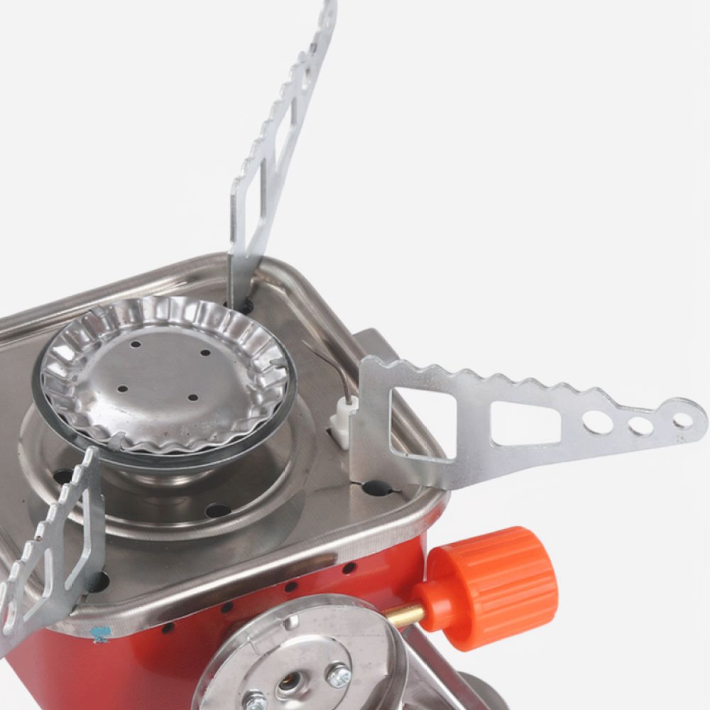 موقد غاز صغير قابل للطي للاستخ - مراجعة Camping Cooking Gas Stove Portable Tool وسعره