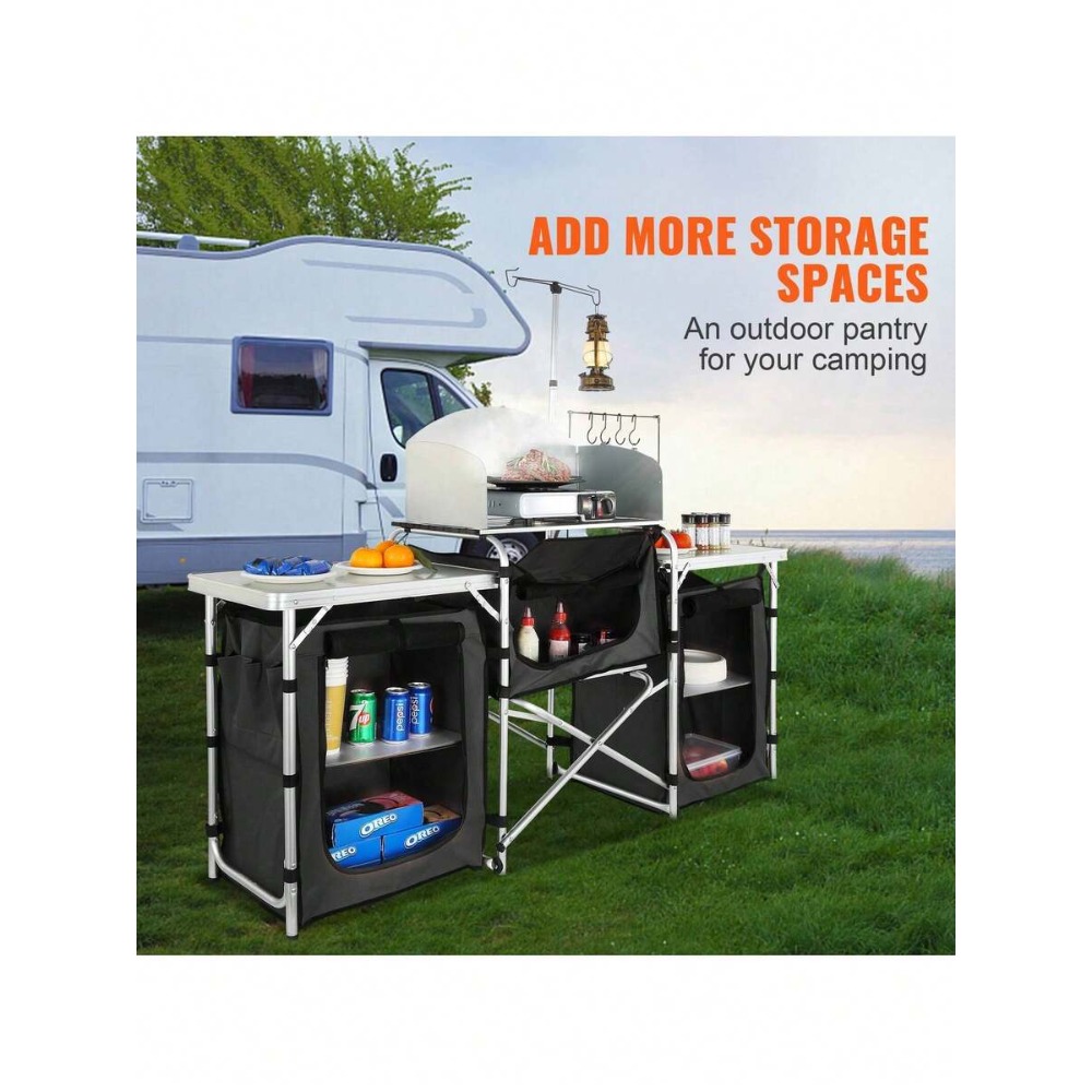 طاولة مطبخ قابلة للطي للتخييم  - مراجعة Camping Cooking Cupboard وسعره