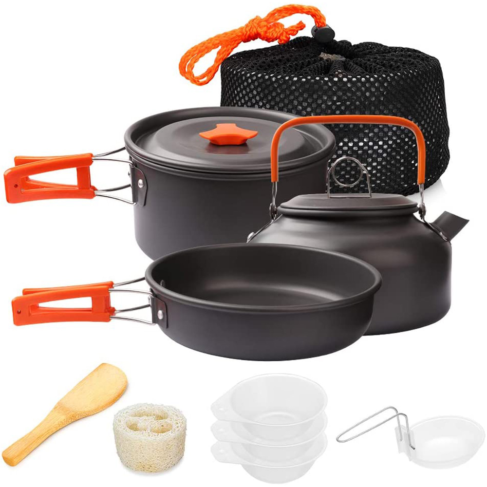 1 قطعة/1 مجموعة التخييم تجهيزا - مراجعة Camping Cooking Essentials وسعره