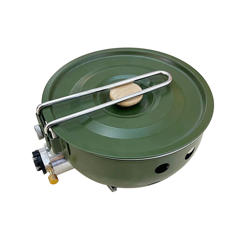 موقد غاز للتخييم مع مقلاة غير  - مراجعة Camping Cooking Cupboard وسعره