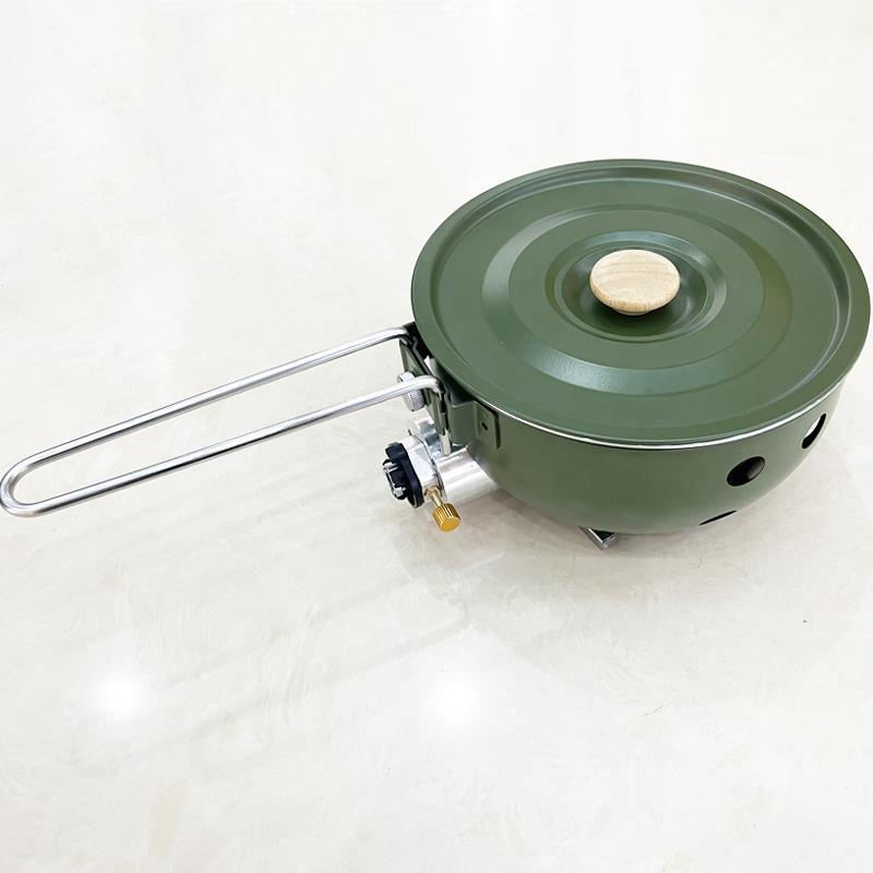 موقد غاز للتخييم مع مقلاة غير  - مراجعة Camping Cooking Cupboard وسعره