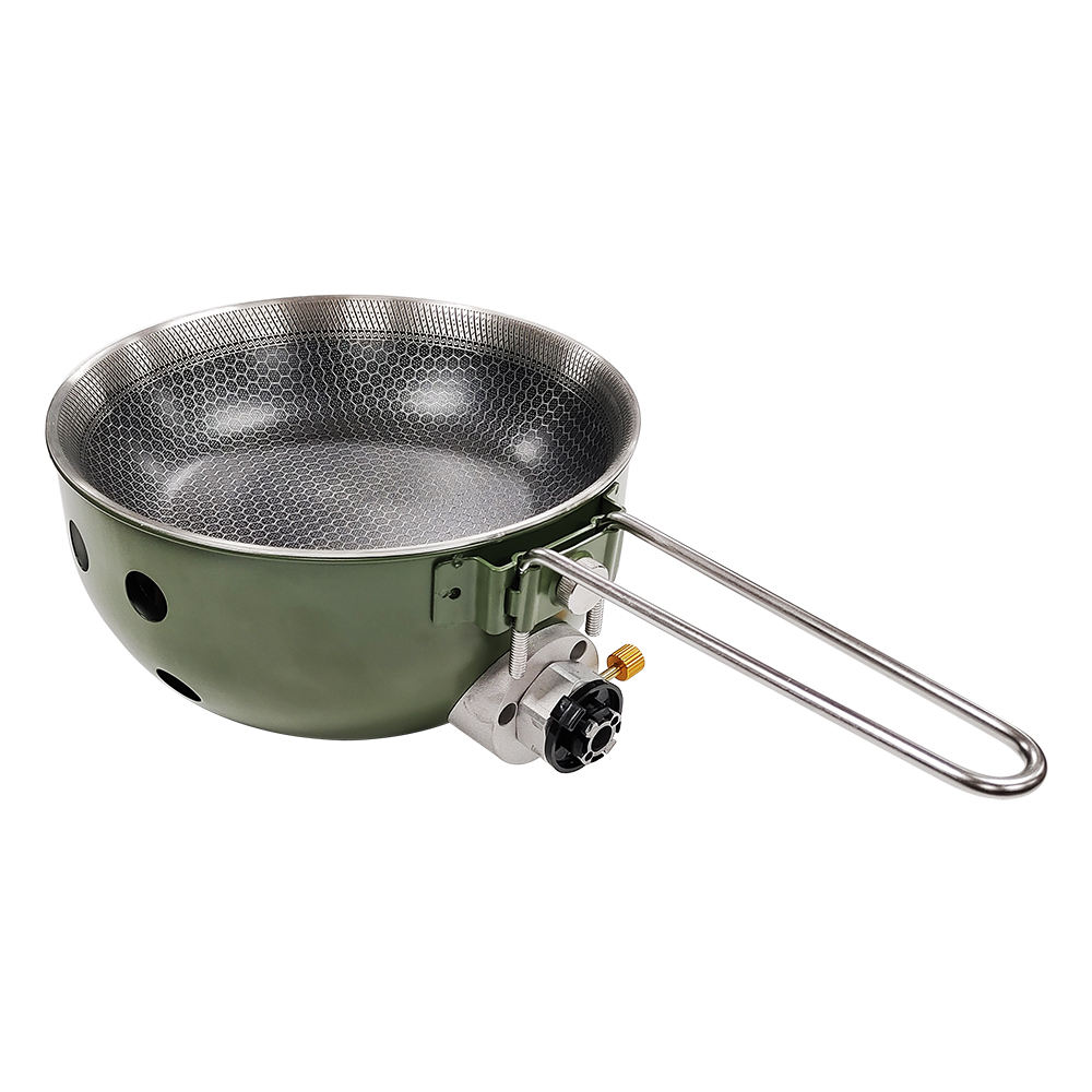 موقد غاز للتخييم مع مقلاة غير  - مراجعة Camping Cooking Cupboard وسعره