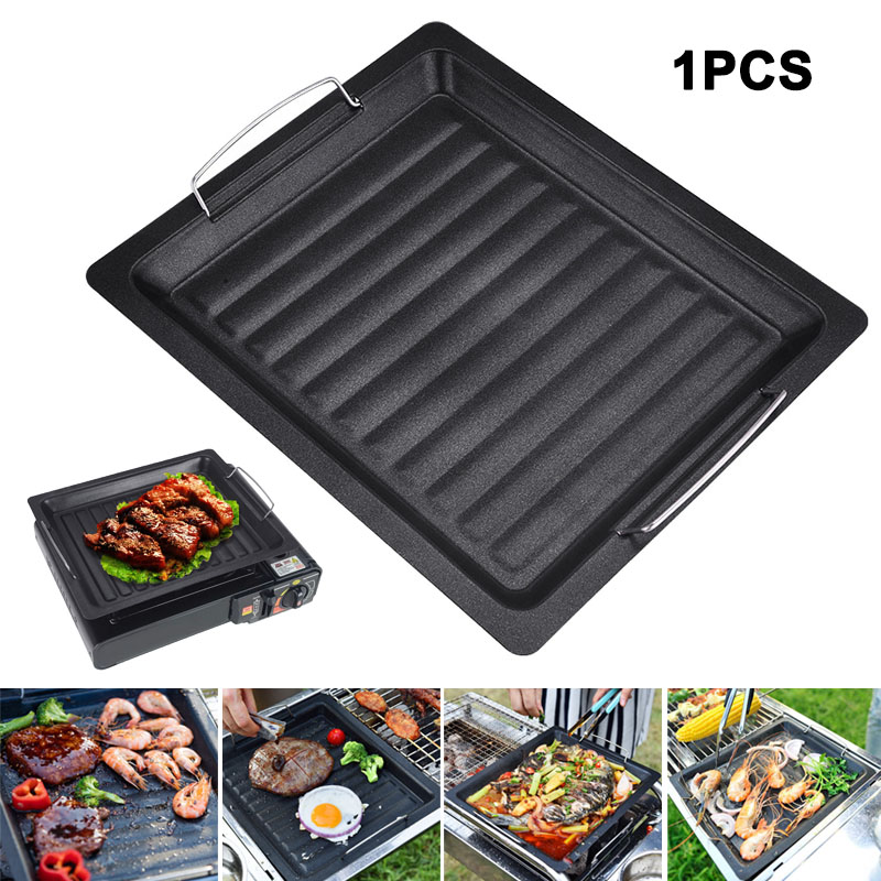 مقلاة شواء مربعة سميكة للاستخد - مراجعة Camping Cooking Device وسعره
