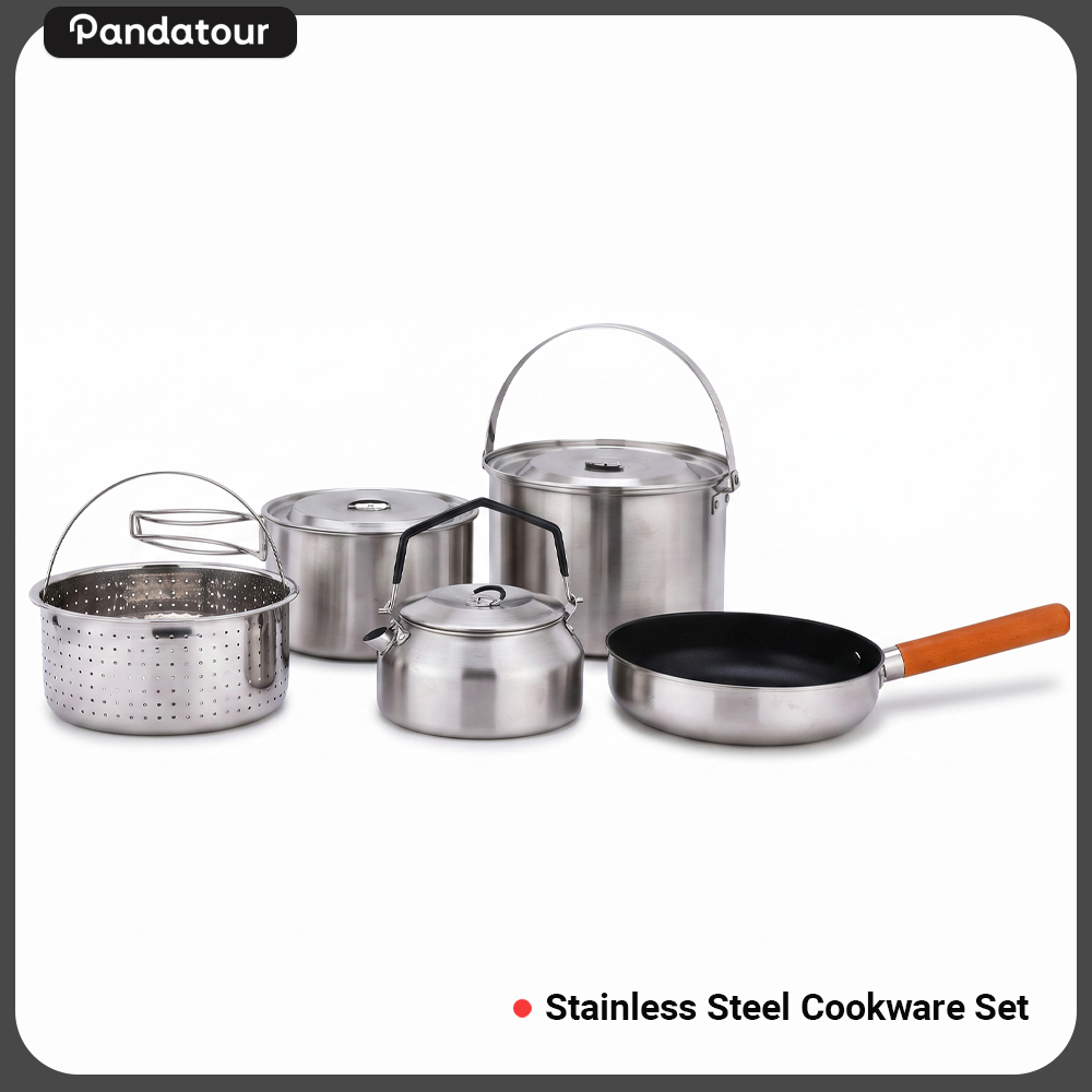 مجموعة أدوات طهي من الفولاذ ال - مراجعة Camping Cooking Basket وسعره