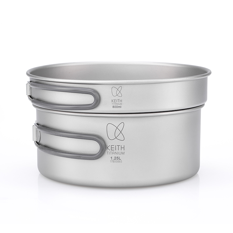 طقم أواني طهي من التيتانيوم ال - مراجعة Camping Cooking Pan Set وسعره
