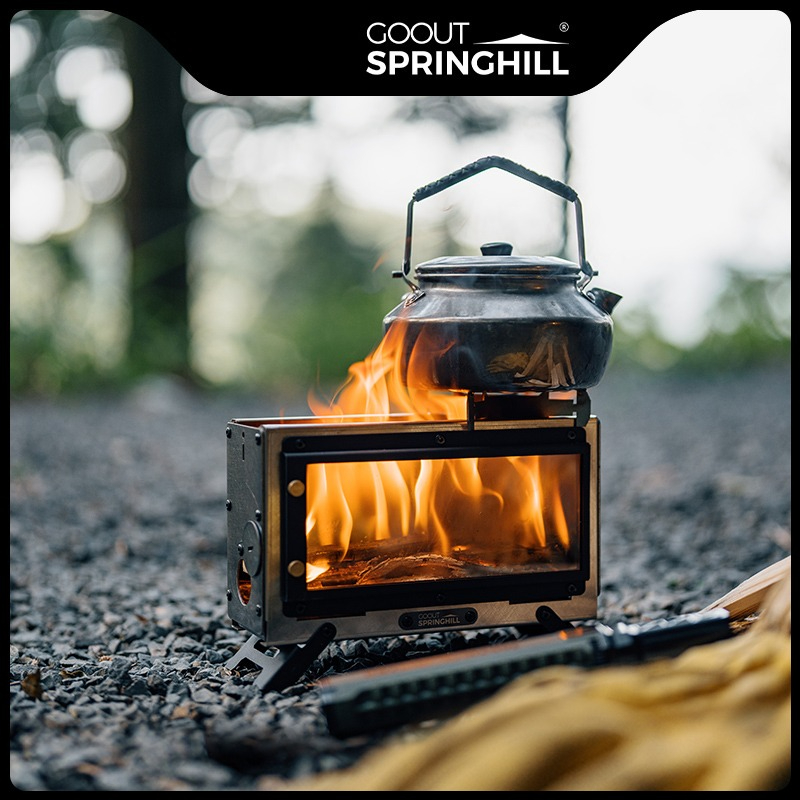 موقد خشب محمول من Goout Spring - مراجعة Camping Cooking Device وسعره