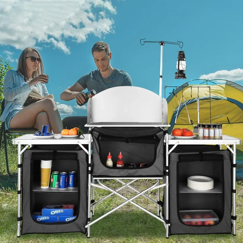 طاولة مطبخ للتخييم، طاولة طهي  - مراجعة Camping Cooking Cupboard وسعره