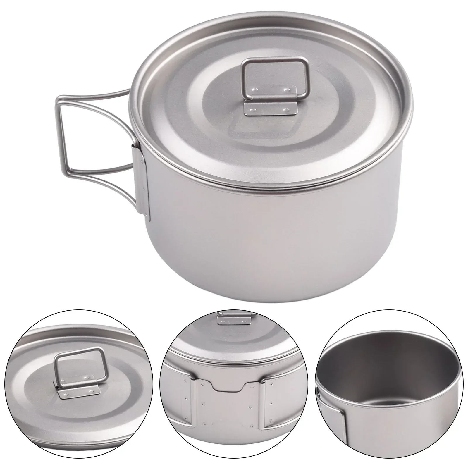 وعاء التيتانيوم مع مقبض قابل ل - مراجعة Camping Cooking Food وسعره