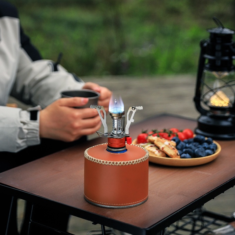 نزهة التخييم موقد صغير متكامل  - مراجعة Camping Cooking Fire Stove وسعره