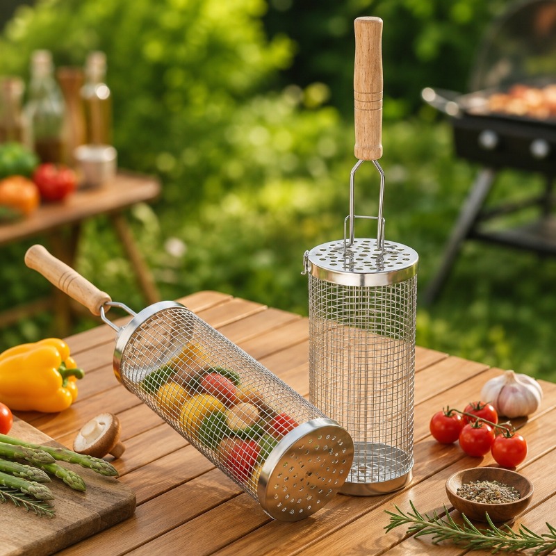 مجموعة سلة شواء دائرية من الفو - مراجعة Camping Cooking Grill وسعره