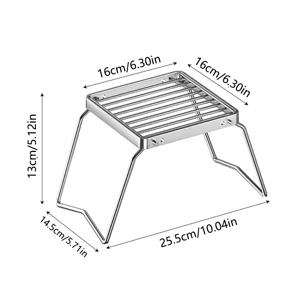 حامل شواية قابل للطي من الفولا - مراجعة Camping Cooking Fire Stove وسعره