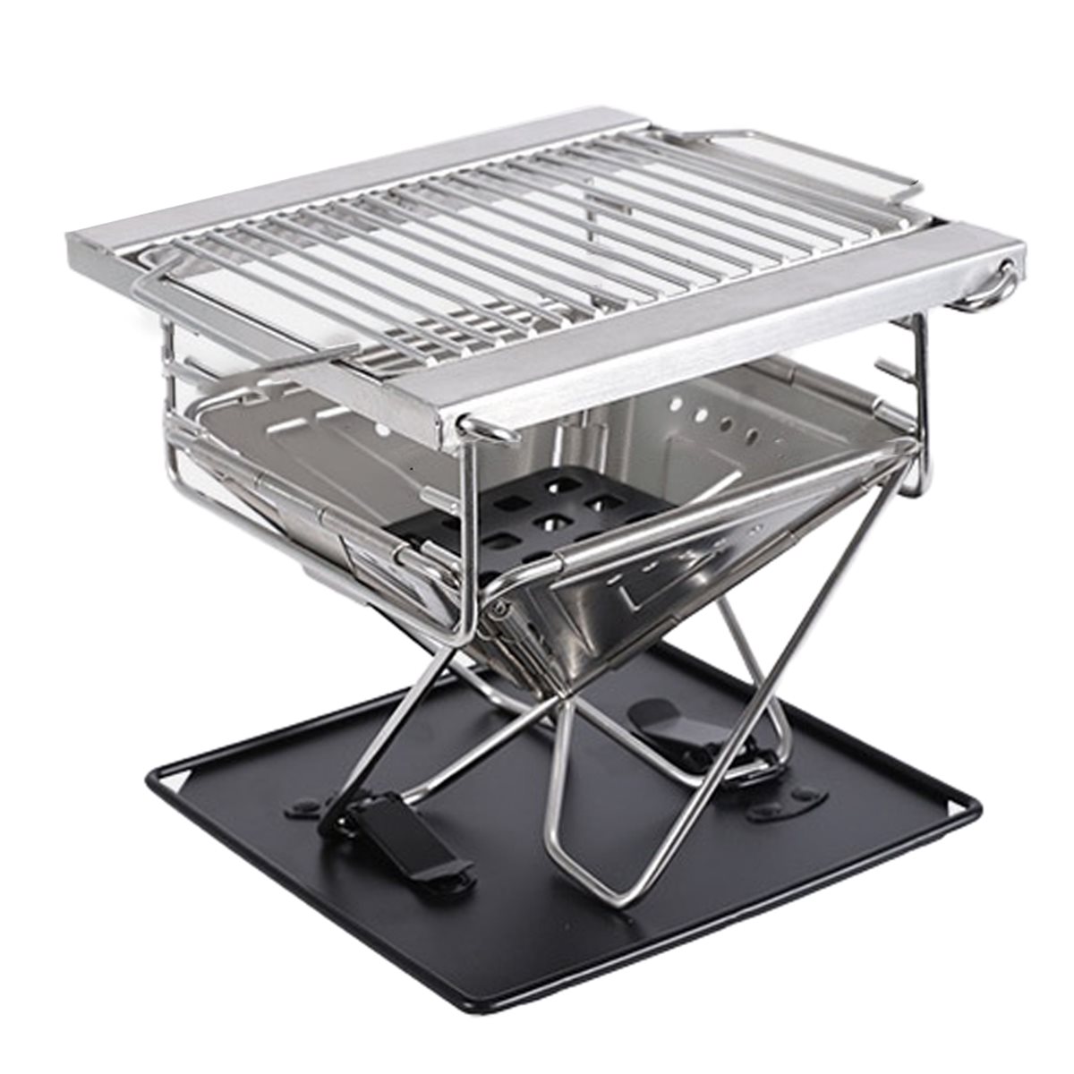 شواية قابلة للطي M10K للتخييم  - مراجعة Camp Grill Portable Folding وسعره