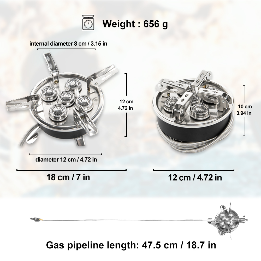Widesea التخييم 5in1 موقد غاز  - مراجعة Camping Cooking Heater وسعره