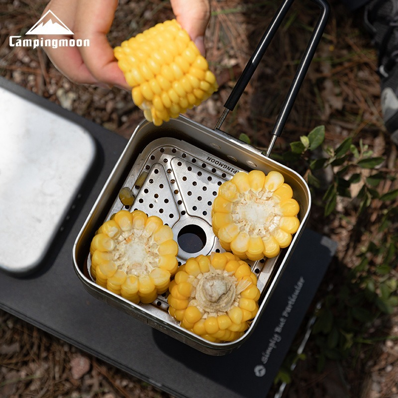 1313-W رف بخار مربع سميك من ال - مراجعة Camping Cooking Tin وسعره