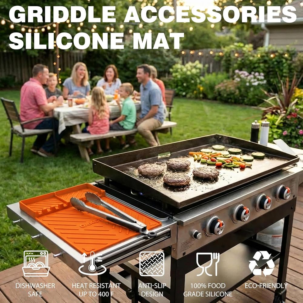 حصائر شواء سيليكون أو ملحقات ا - مراجعة Camping Cooking Grill وسعره