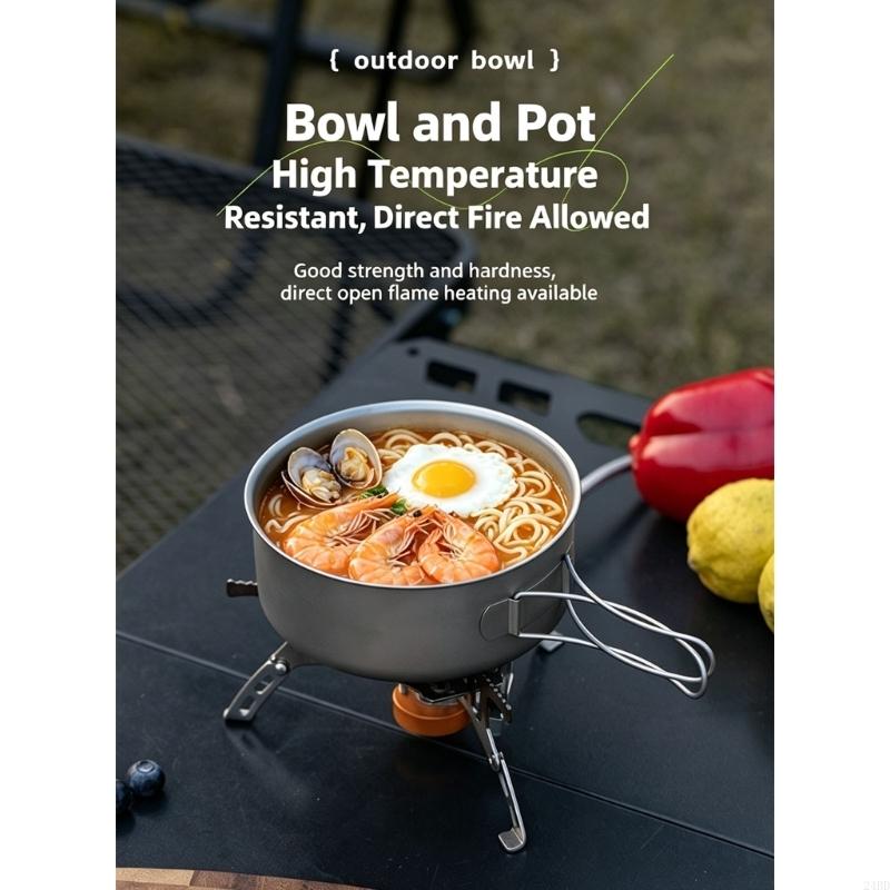 وعاء تخييم معدني مع مقبض سلكي، - مراجعة Camping No Cooking Meals وسعره