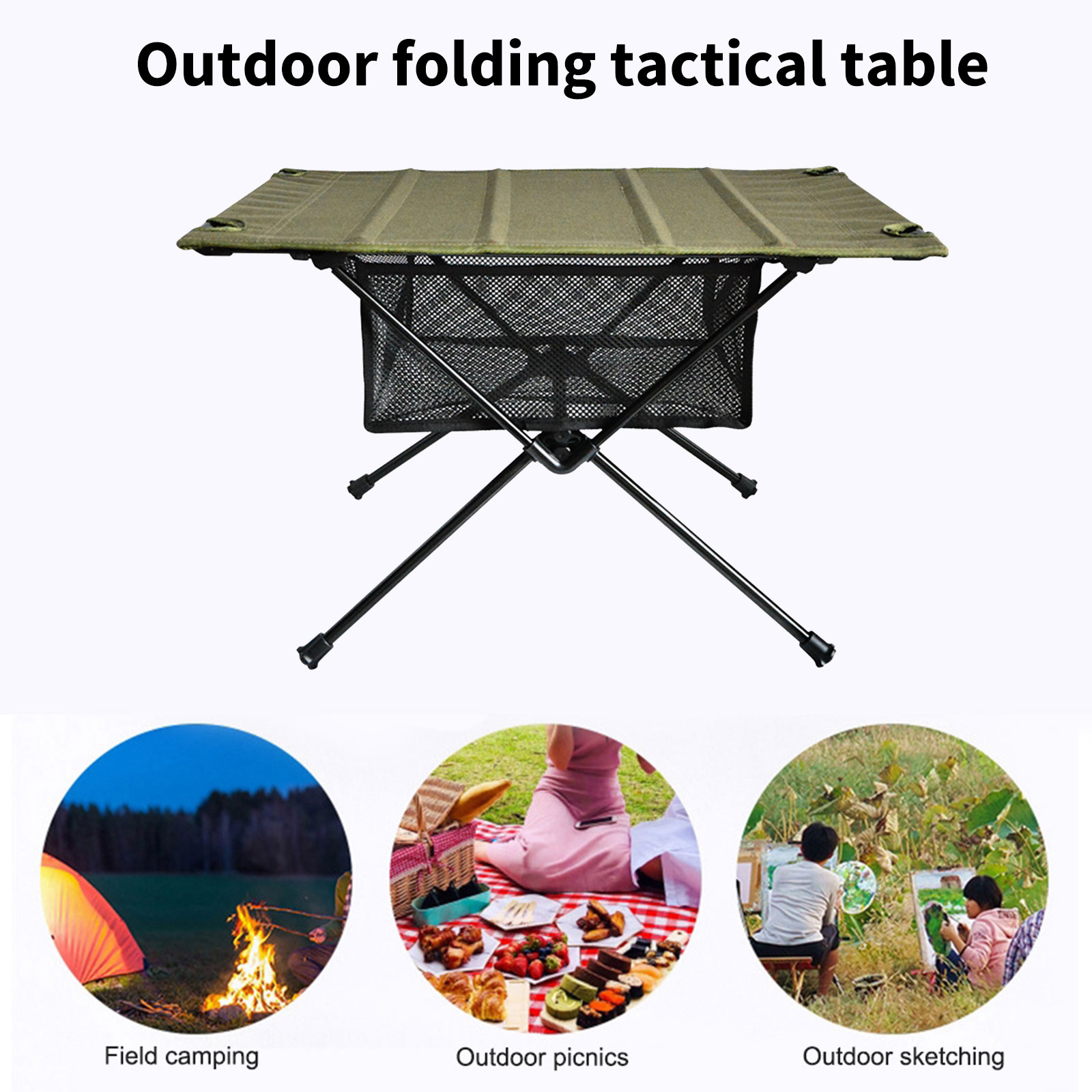 التخييم طاولة قابلة للطي تخزين - مراجعة Camping Cooking Basket وسعره