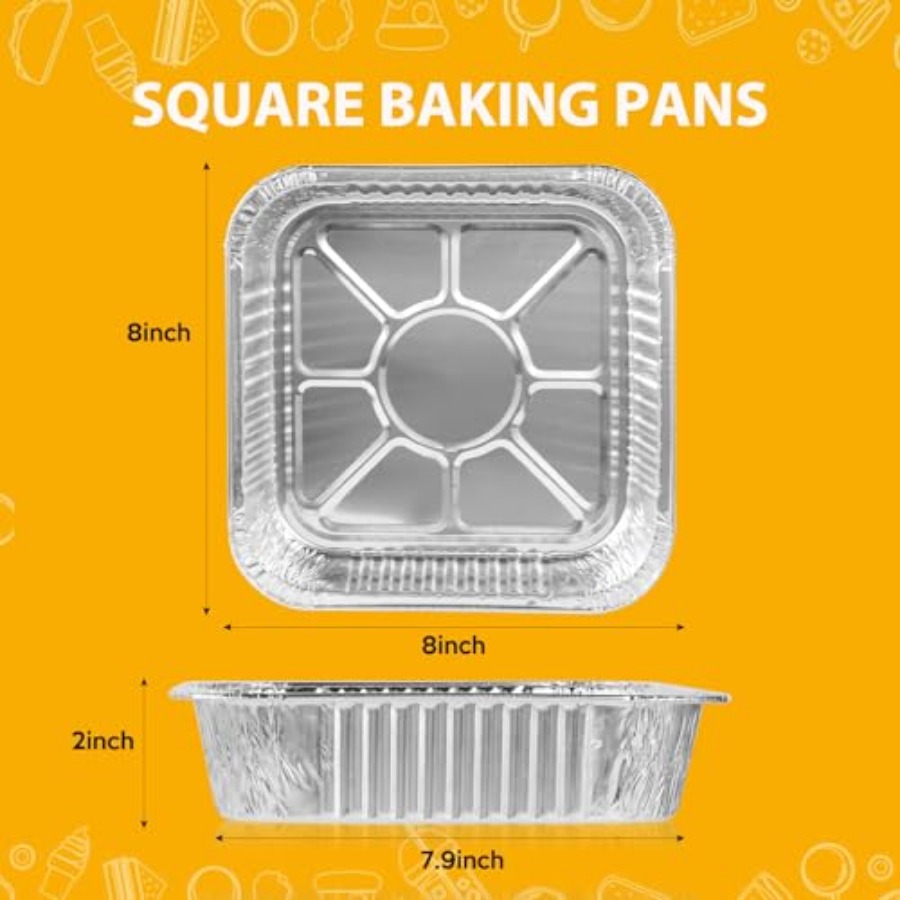 صواني ألمنيوم مربعة للاستخدام  - مراجعة Aluminum Foil Heavy Duty وسعره